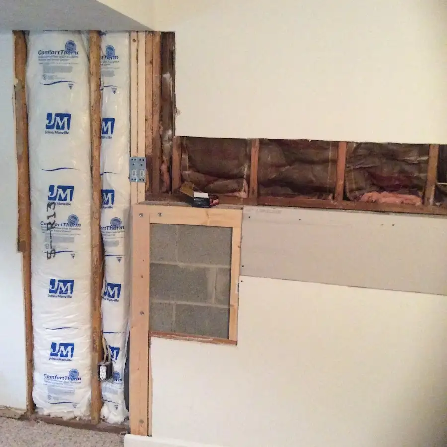 Wall insulation replacement during Structural Drying in Champion Heights